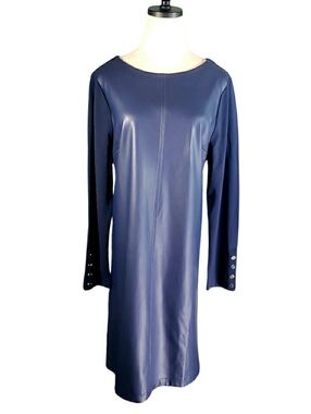 chico's faux leather dress Fauber Faux Leather Mini Dress for Women in Black, Size: 4, by LoveShackFancy